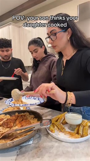 He only loves his moms cooking 😂 #mother #Daughters #son #viral #food #cooking #exploremore | Samah Furrha