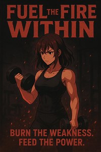 Anime Gym Workout Motivational Digital Print – Gym Wall Art for Strength, Focus & Fitness Inspiration - Etsy Canada
