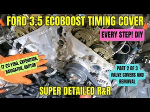 Ford Gen 2 Ecoboost Timing Cover Super Detailed Tutorial (oil leak repair) part 2 of 3