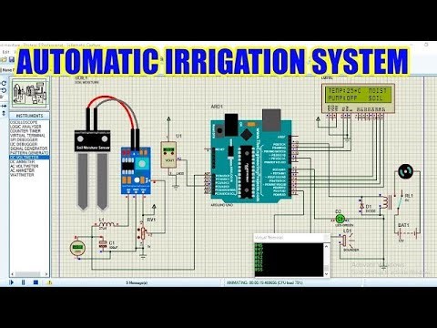 SMART IRRIGATION Watering System Using Arduino With Code and Circuit Proteus Simulation || CEE
