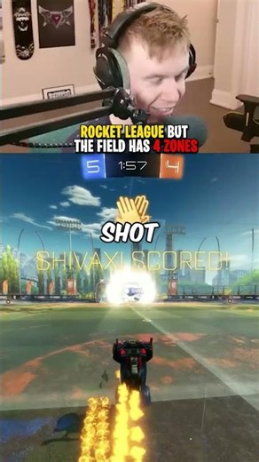 Playing Rocket League in 4 SEPARATE ZONES #rocketleague #rl