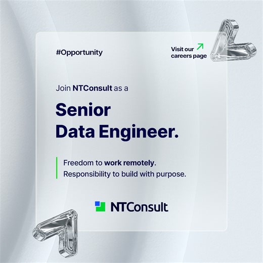 NTConsult | Join NTConsult as a Senior Data Engineer! We are seeking a Data Engineer to develop and maintain AWS-based data integration applications.... | Instagram