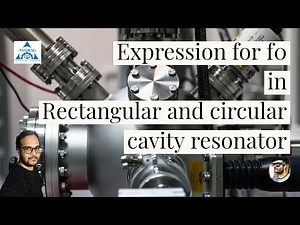 Resonant frequency f0 of rectangular and circular cavity resonator