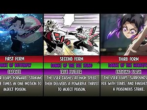 All forms of Insect Breathing in demon slayer ||Kimetsu no Yaiba||