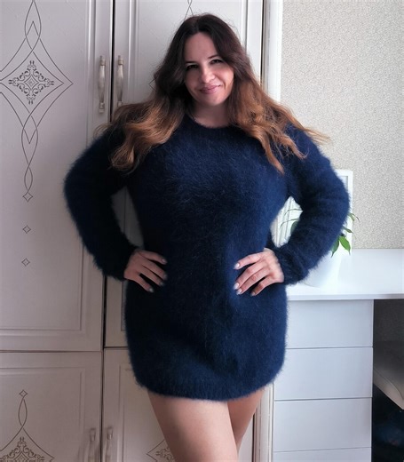 Long Angora Sweater Man: Wool Oversize Fluffy Pullover - Etsy