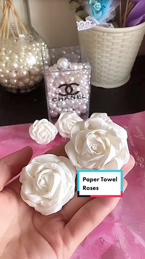 DIY Paper Towel Roses Tutorial