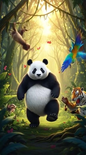 Panda’s Dance Adventure 🐼🕺 | Cute Animal Fun Time | Panda with Friends | Dancing with Cute Animals