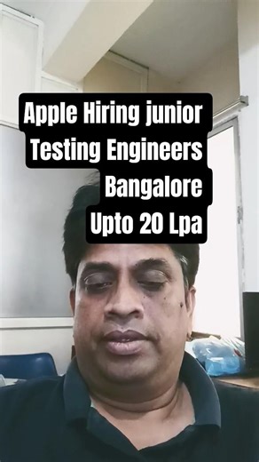 Apple Hiring Junior SDET 🔥 Automation Testing Jobs