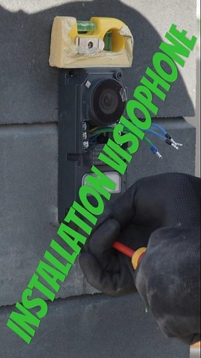 Installation of a connected videophone #electrician