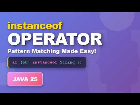 instanceof Operator in java 25 #programming #java #java25
