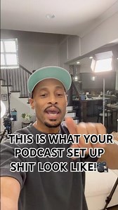 This is what your podcast set up shit look like! 🎥