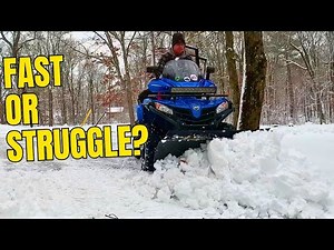 ATV Snow Plowing First Snowfall - Can an ATV Handle a Driveway This Size?