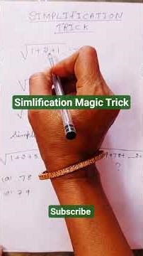 देखते ही उड़ा देने वाला😮Simplification By Sanskar Math Magic #ssc #sanskarmathmagicmaths #shorts