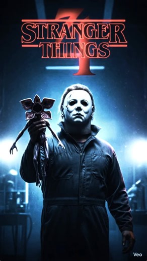 MICHAEL MYERS in STRANGER THINGS!!! 🔪🩸 #StrangerThings #MichaelMyers #HalloweenMovie #HorrorFan #UpsideDown