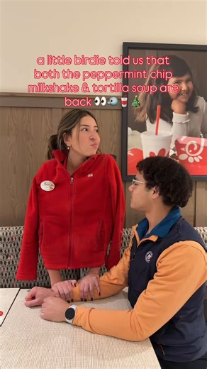 A birdie flew in just to let us know that the peppermint shake and tortilla soup have landed 🐦 and who are we to argue with a reliable source? 😌❄️ Also, HOOS been loving our seasonal items!?!👇#chickfila #chickfilabarracksroad #eatmorchikin #uva | Chick-fil-A Barracks Road