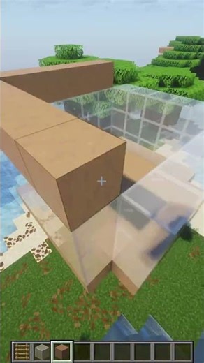 Easy Mushroom House Tutorial #minecraft #shorts