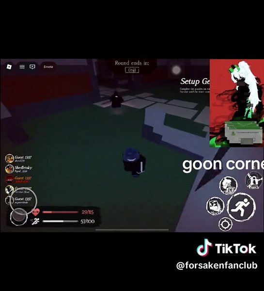 Forsaken Guest Gameplay in Roblox