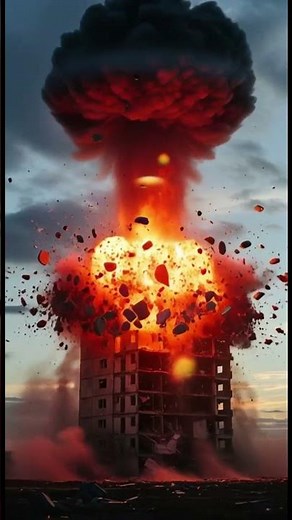 Explosions Destroy City Buildings #AIvideo