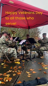 Today, the The 133d Army National Guard Band joined the Tacoma Historical Society for their annual Veterans Day celebration at War Memorial Park in Tacoma. Thank you to all past, present, and future members of the military for your selfless service to our country. | Washington National Guard
