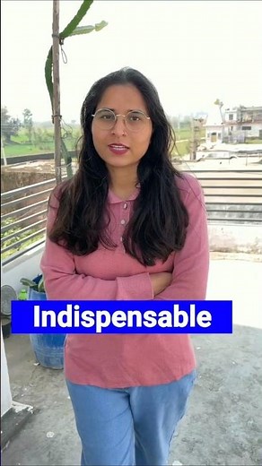 indispensable meaning with example 👍 #spokenenglish #englishvocabulary