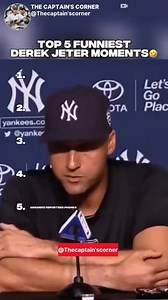 Think you've seen every funny Jeter moment? Think again. We've put together a list of the Captain's top 5 most hilarious moments on and off the field. Watch now and let us know if we missed any! #derekjeter #mlb #baseball #yankees | The Captain's Corner