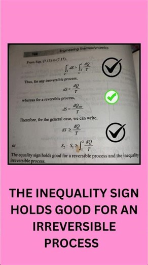 Entropy change in irreversible process#shortsvideo#education#shortsfeed#physics#tech#technology