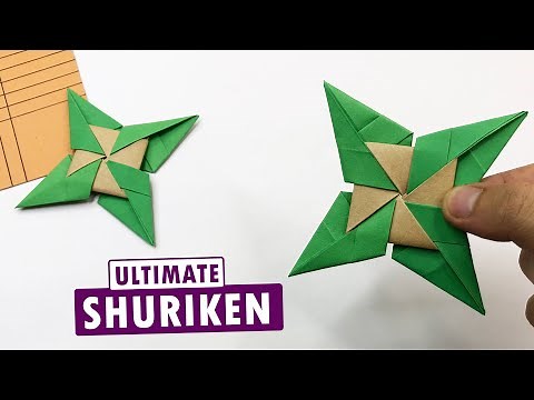 How to Make the Ultimate Ninja Shuriken (Easy Origami Paper Craft)