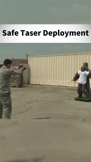 Safe Taser Deployment #army #viral #militaryeverything #military #militarypowe #airforce #trending