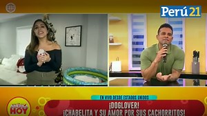 ¡Como grandes amigos! Christian Domínguez e Isabel Acevedo bromean EN VIVO en ‘América Hoy’