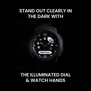 92K views | 'Light up your night with the illuminated dial and Watch Hands' These luminescent Analog watch hands are bright and easy to read with accurate analog timekeeping so you can have confidence in being right on time. To know more click : https://bit.ly/3Jm3J6M #Garmin #GarminIn #Instinct #BeatYesterdayIndia #FitnessWatch #AnalogWatch #HealthWatch | Garmin | Facebook