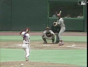 May 3, 1987: Eric Davis slugs a trio of home runs and drives in six to lift the Reds to a 9-6 win over the Phillies at Veterans Stadium. #RedsVault | Cincinnati Reds