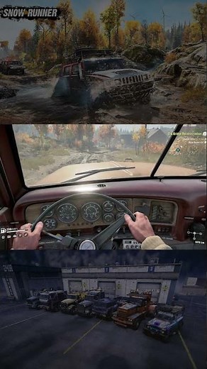 #515 Snow Runner Ultimate Off-Road Trails On Hill With Extra Trailer Can Old Truck Pull It #shorts