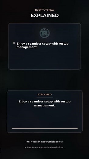 Efficient Rust Setup: Get Started Fast! #Shorts