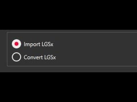 Cyclone 3DR - Importing Vs. Converting LGSx