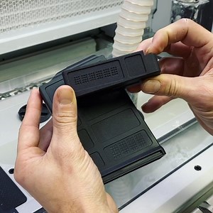 Thinking outside the box. Integral detent for mag extensions. No hardware, ultra easy install. Shipping now for our @magpul AICS models, hot swap to existing models as we go. #mkmachining #bigbrain #professionalprinting | MK Machining