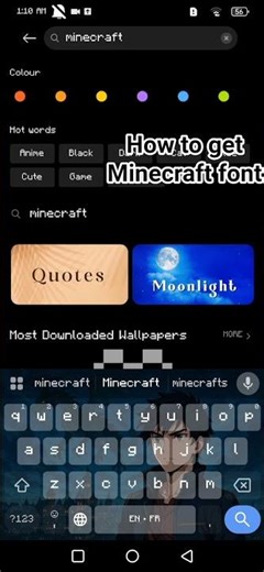 how to get Minecraft font