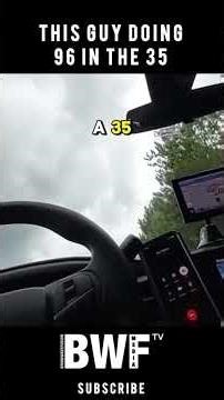 This Guy Doing 96 in The 35 #sheriff