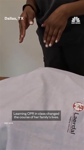 A 15-year-old freshman is getting credit for her quick thinking after using CPR she learned in school to save her sister's life, NBC DFW reports. | NBC News