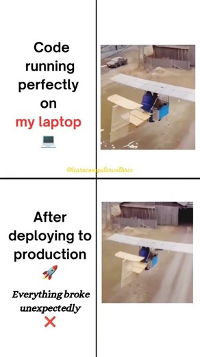 Code Works on My Laptop 😎 | Production Be Like 💥 #programmerhumor #coding #memes #funny #shorts
