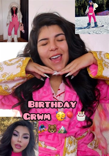 GRWM to snowboard on my bday 🥳💖🏂 Products: Robe: @VERSACE @Clöud Café Official Strawberry Matcha Latte Cup: @ViaLa_crafted2 @Via La Crafted Brushes & Cutter: @My Beautiful Hope Boutique @ColourPop Cosmetics super shock shadows, lip liner & eyeliner @Lurellacosmetics Birthday eyeshadow palette & Gold Shell hand mirror (discount code/Codigo de descuento: GENNESIS) Blush: @Maybelline NY Cloud Topia Mousse Cotton Candy: @Floof Cotton Candy Lashes/pestañas @Lilly Lashes Mykonos Lipstick: @Pixi Bea