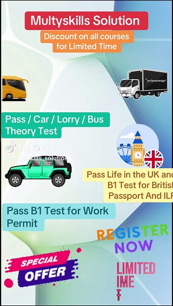 Address:154 Soho Road, 1st Floor, HANDSWORTH, BIRMINGHAM B21 9LN Phone: 0121 244 8545/ 07377 424256 Pass your theory test #MULTYSKILLS #birminghamuk🇬🇧 #CARTHEORY #CAR #LGV CPC PUNJABI HINDI URDU BENGALI and many more languages