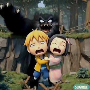 The Whispering Forest 🌲👻 | Baby Zenitsu & Nezuko #nezuko #anime #shorts #cartoon #horror