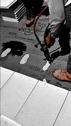 Roof Insulation Bonding Work Tool Using Foam Spray Gun #worktool