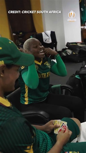 The Proteas camp has immaculate vibes even during a rain delay 🥸 How to watch #CWC25 📺 http://bit.ly/46IKZt | ICC Cricket World Cup