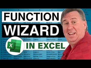 Excel - Entering Functions using the Function Arguments Dialog - Episode 409