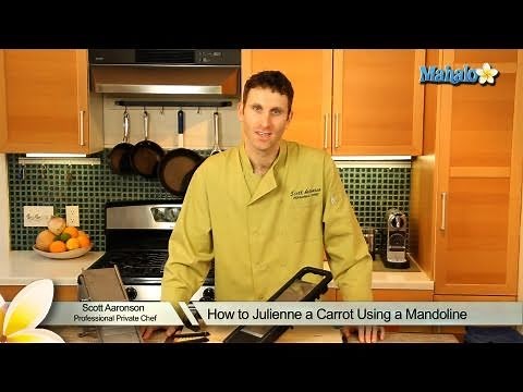 How to Julienne a Carrot Using a Mandoline