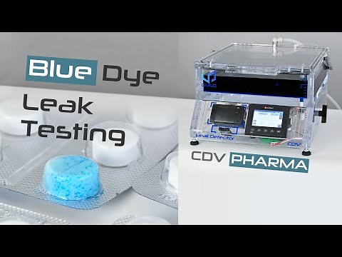 CDV Pharma 💊 Blister Blue Dye Leak Testing - Container Closure Integrity Testing CCIT