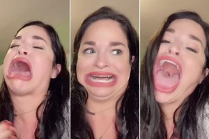 Woman goes viral on TikTok for having biggest mouth