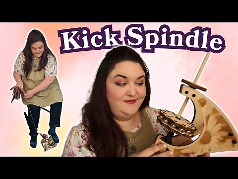 Spinning Yarn with a Kick Spindle
