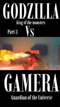 Godzilla vs Gamera part 3 Stop motion video, full video in channel#godzilla#gamera#stopmotion
